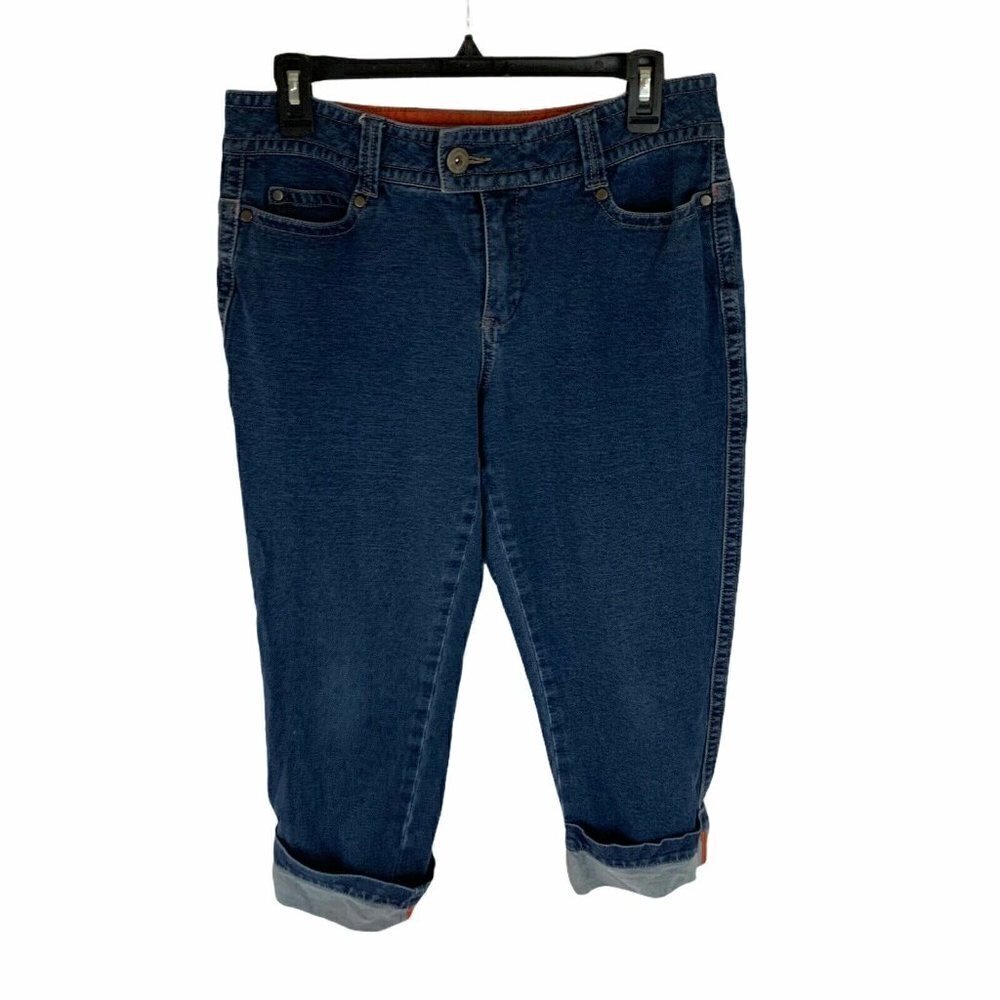 Coldwater Creek Women's Size 10 Capri Jeans Denim Stretchy